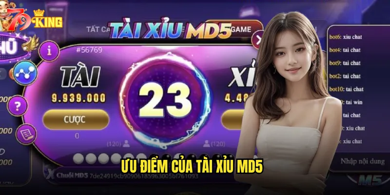 Ưu điểm của tài xỉu MD5
